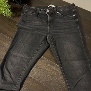 LC Lauren Conrad Black Washed Skinny Jeans